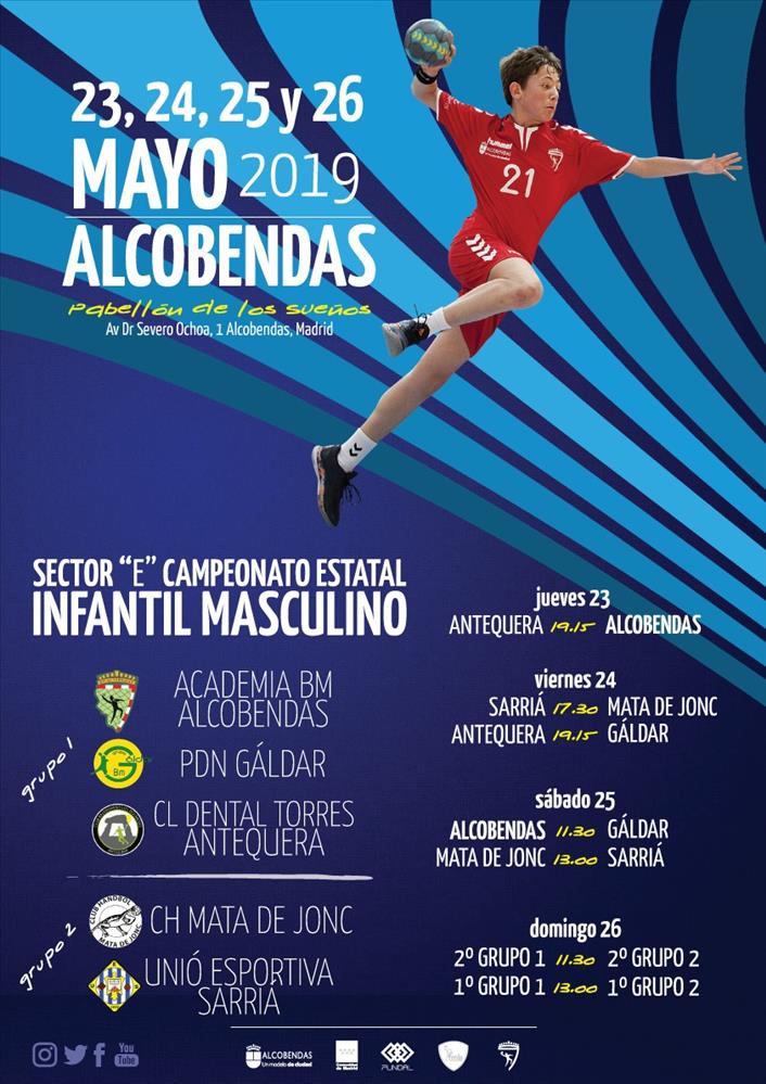 Cartel sector infantil masculino 2019