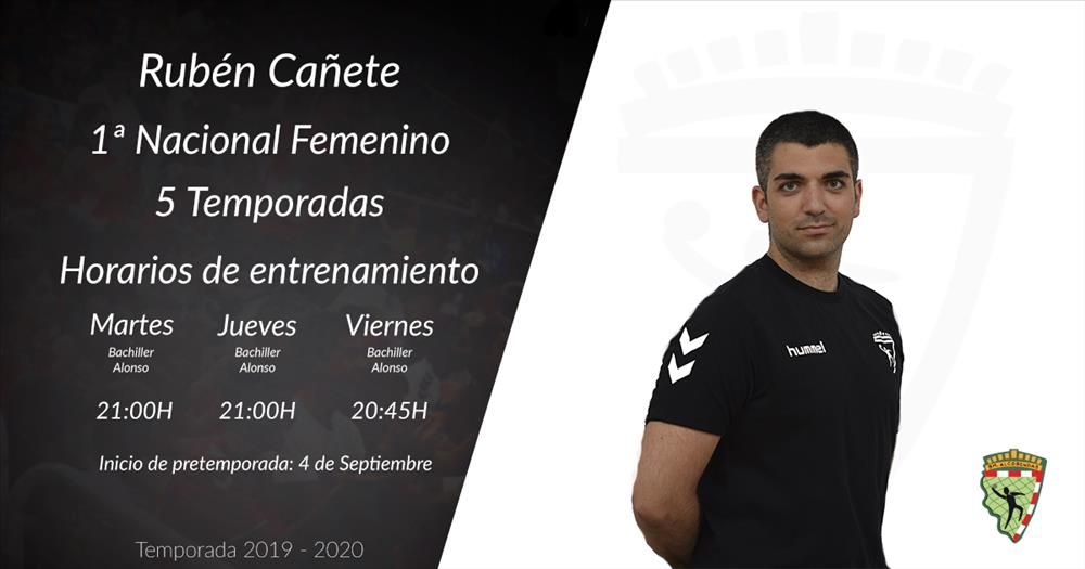 Rubén Cañete entrenador de 1ª Nacional Femenino temporada 2019-2020