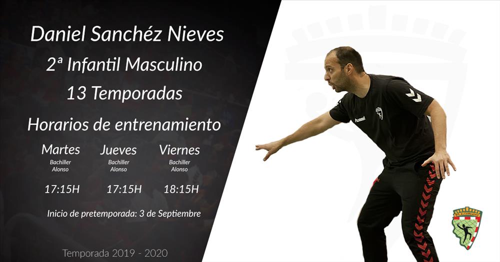 Daniel Sánchez-Nieves entrenador de 2ª infantil masculino temporada 2019-2020