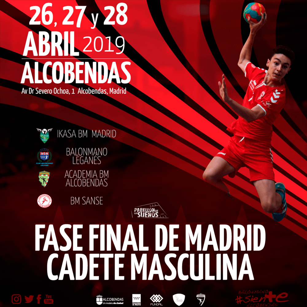 Equipo cadete de la Academia BM Alcobenda temporada 2018-2019