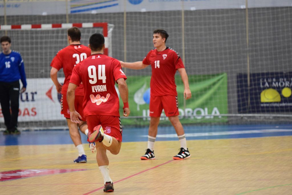 Final de una jugada de BM Alcobendas