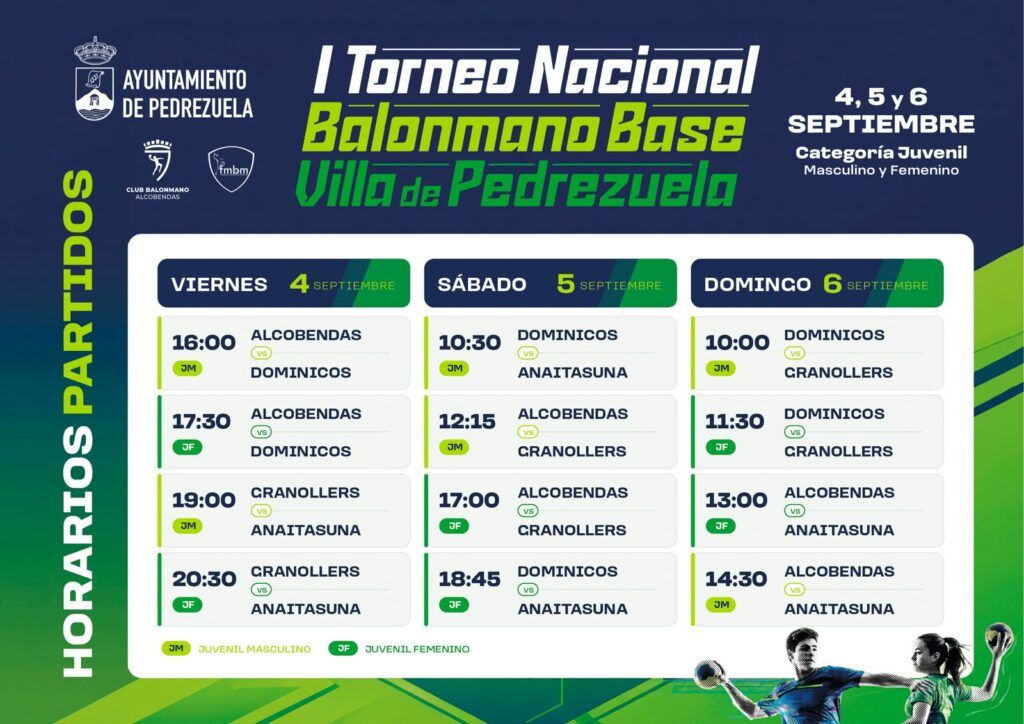 calendario del torneo de Villa de Pedrezuela